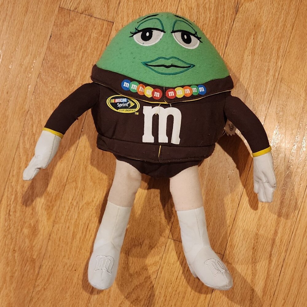 Nascar Joe Gibbs Racing Green M&M Character Toy